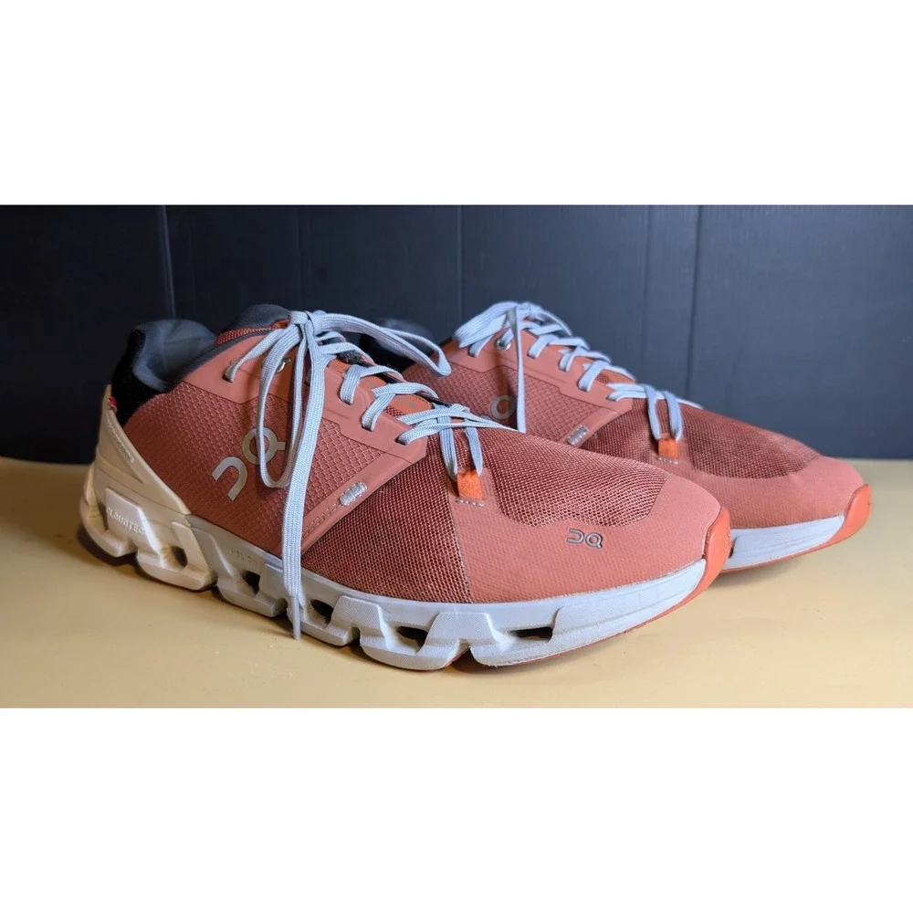 On Running Men's Cloudmonster Running Shoes Coral Size 11 Good